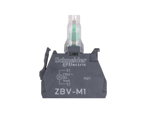 Harmony XB4 Zestaw świetlny Ø22 biały LED 230/240V (dawniej ZBVM3, ZBVM4, ZBVM5, ZBVM6, ZBVM8)