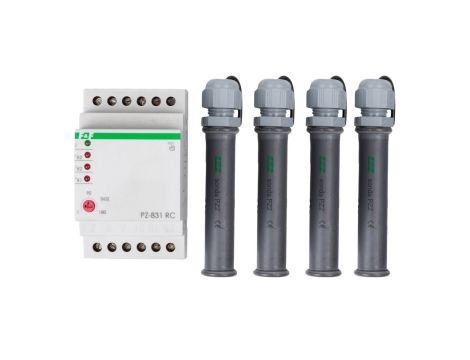 Przekaźnik kontroli poziomu cieczy 8A 3Z 1-180kOhm z regulacją czułości PZ-831RC