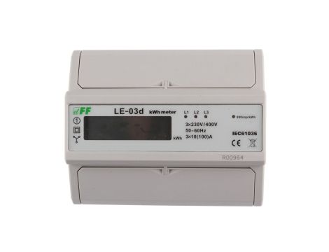 Licznik energii elektrycznej 3-fazowy 100A 230/400V z wyświetlaczem LCD MID LE-03D