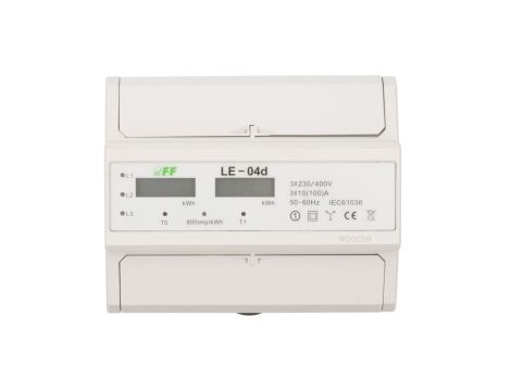 Licznik energii elektrycznej 3-fazowy 100A 230/400V z wyświetlaczem LCD LE-04D