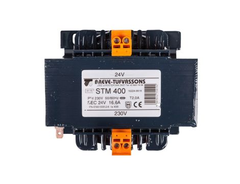 Transformator 1-fazowy bezpieczeństwa STM 400 230/ 24V 16,6A, Ta 40, 16224-9918