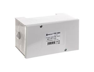 Transformator 1-fazowy bezpieczeństwa PVS 120/A 230/ 24V 5,0A, w obudowie, IP54, Ta 40, 16024-9995