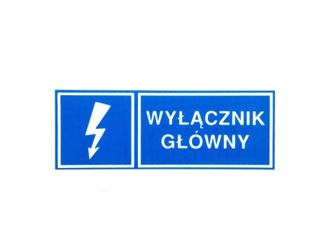 Tabliczka /znak informacyjny/ TZI 37x105S WYL.GL. E04TZ-01041210200 /10szt./