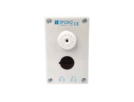 Obudowa kasety 2-otworowa 22mm szara IP65 SP22K200