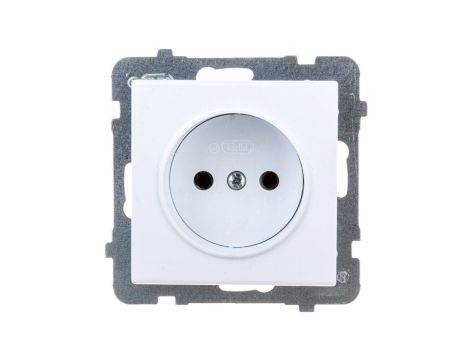 SONATA Gniazdo pojedyncze b/u białe GP-1R/m/00