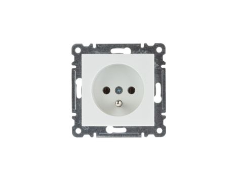 Lumina Gniazdo pojedyncze z/u 16A białe WL1020
