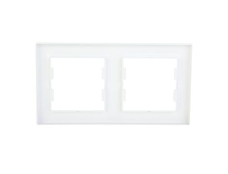 ASFORA Ramka podwójna pozioma biała EPH5800221