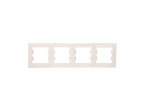 ASFORA Ramka poczwórna pozioma kremowa EPH5800423
