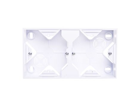 IMPRESJA Puszka natynkowa podwójna biały PNP-2Y/00