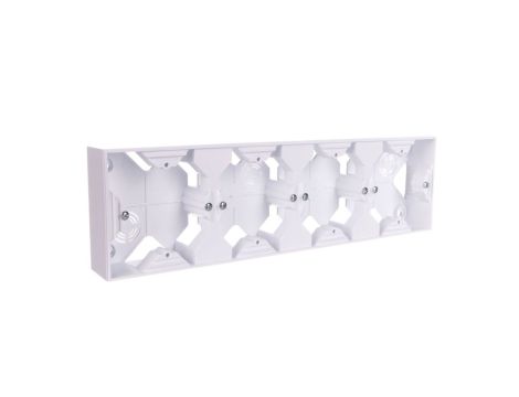 IMPRESJA Puszka natynkowa poczwórna biały PNP-4Y/00