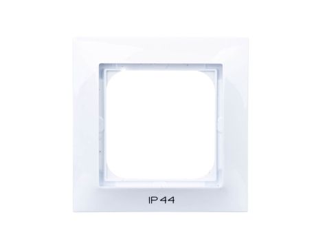 IMPRESJA Ramka pojedyncza do łączników IP44 biała RH-1Y/00