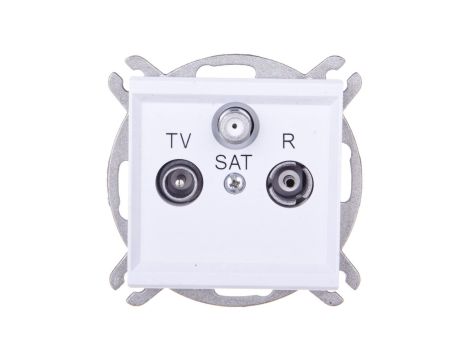 SONATA Gniazdo antenowe RTV-SAT końcowe białe GPA-RS/m/00