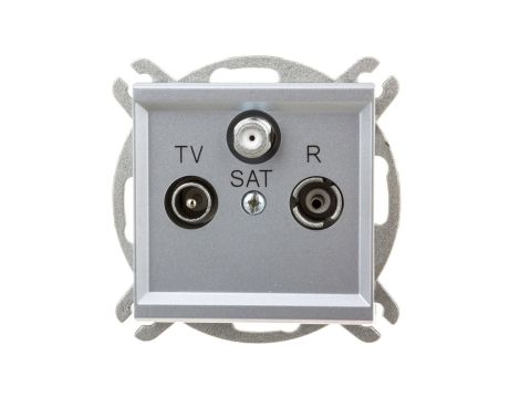 SONATA Gniazdo antenowe RTV-SAT końcowe srebro mat GPA-RS/m/38