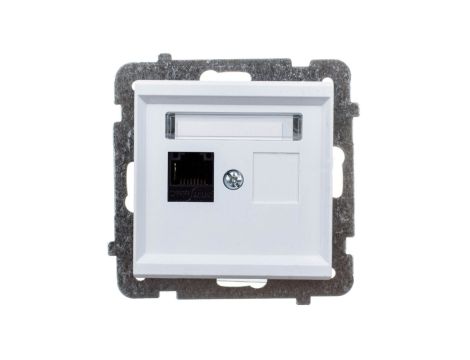 SONATA Gniazdo komputerowe pojedyncze RJ45 kat.5e białe KRONE GPK-1R/K/m/00
