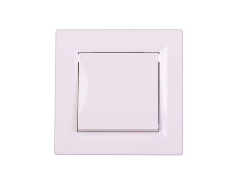 Łącznik Asfora pojedynczy biały z ramką EPH0100121