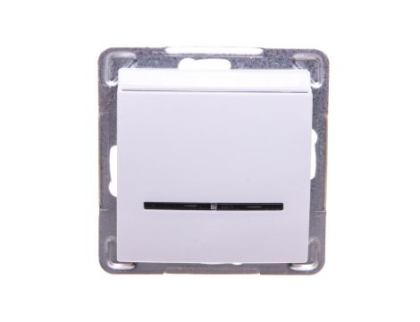 IMPRESJA Łącznik hotelowy z podświetleniem biały ŁP-15YS/m/00