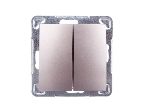 IMPRESJA Przycisk podwójny zwierny tytan ŁP-17Y/m/23