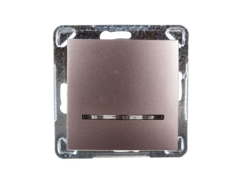 IMPRESJA Łącznik pojedynczy z podświetleniem tytan ŁP-1YS/m/23