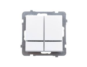 SONATA Łącznik świecznikowy z podświetleniem biały ŁP-2RS/m/00