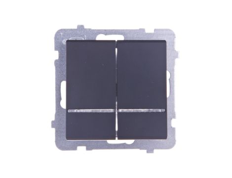 SONATA Łącznik świecznikowy z podświetleniem czarny metalik ŁP-2RS/m/33