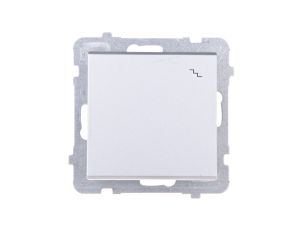 SONATA Łącznik schodowy srebro mat ŁP-3R/m/38