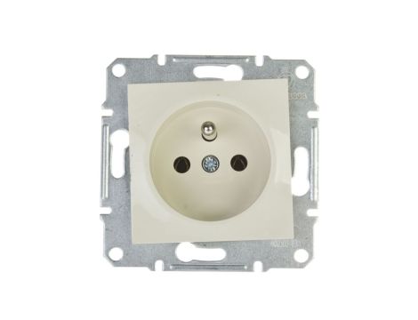 ASFORA Gniazdo pojedyncze z/u bez ramki kremowe EPH2800723