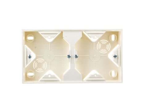IMPRESJA Puszka natynkowa podwójna ecrue PNP-2Y/27