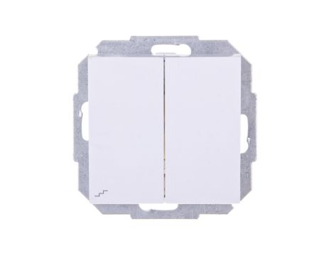 Sentia Łącznik schodowy podwójny 10A biały 1418-10