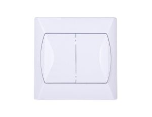 AKCENT Łącznik świecznikowy biały ŁP-2A/00