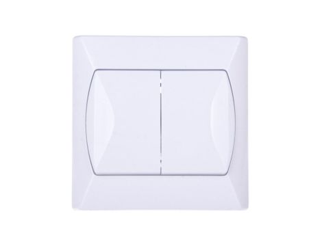 AKCENT Łącznik świecznikowy biały ŁP-2A/00