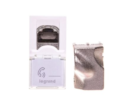 MOSAIC Gniazdo komputerowe pojedyncze RJ45 kat.6 STP białe 076563