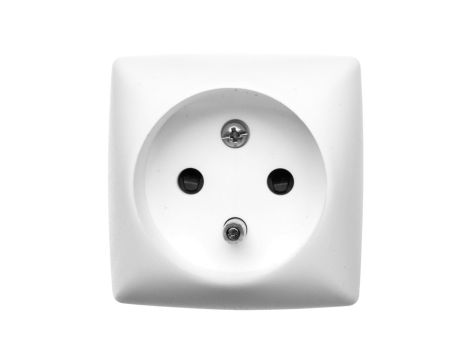 OTEO Gniazdo pojedyncze z/u 16A z przesłonami białe 086127