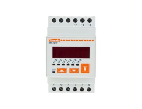 Woltomierz trójfazowy cyfrowy modułowy 15-660V DMK70R1