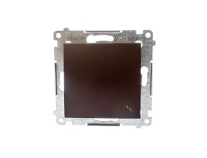 Simon 54 Łącznik schodowy, szybkozłącza, brąz mat DW6.01/46