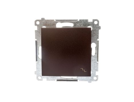 Simon 54 Łącznik schodowy, szybkozłącza, brąz mat DW6.01/46