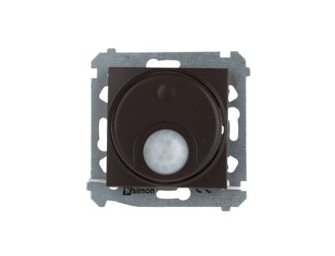 Simon 54 Łącznik z czujnikiem ruchu z przekaźnikiem i zabezpieczeniem brąz mat DCR11P.01/46