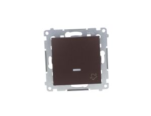 Simon 54 Przycisk /dzwonek/ z podświetleniem, szybkozłącza, brąz mat DD1L.01/46