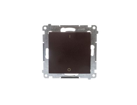 Simon 54 Łącznik dwubiegunowy, szybkozłącza, brąz mat DW2.01/46