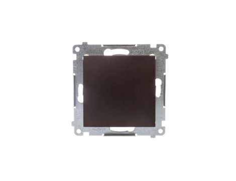 Simon 54 Przycisk pojedynczy zwierny, szybkozłącza, brąz mat DP1.01/46