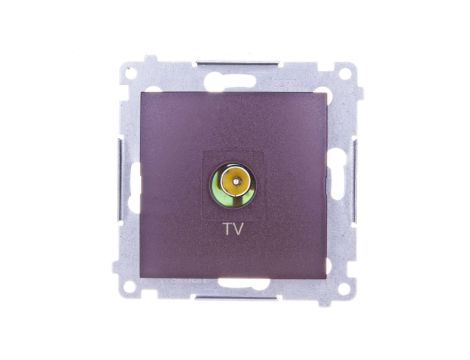 Simon 54 Gniazdo antenowe TV brąz mat DAK1.01/46