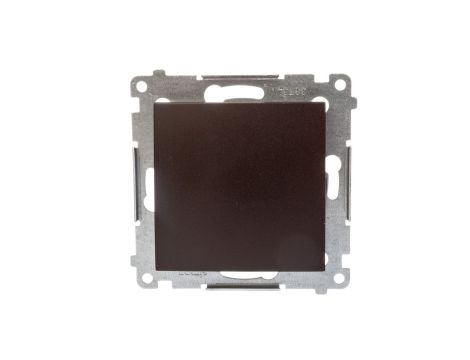 Simon 54 Przycisk pojedynczy rozwierny, szybkozłącza, brąz mat DPR1.01/46