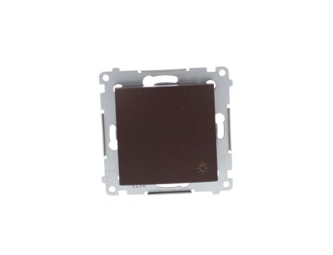 Simon 54 Przycisk /światło/, szybkozłącza, brąz mat DS1.01/46