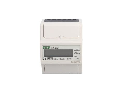 Licznik energii elektrycznej zgodność z MID 1-fazowy 100A 230V RS-485 MODBUS RTU wyświetlacz LCD LE-01M