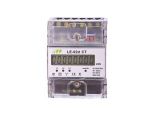 Licznik energii elektrycznej 3-fazowy 5A 230/400V do współpracy z przekładnikiem (programowalny) 20-6000/5A LCD LE-02D-CT