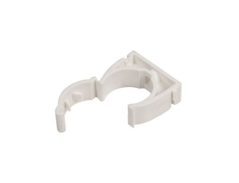 Uchwyt zamknięty do rur 28mm biały UZE-28 /100szt./
