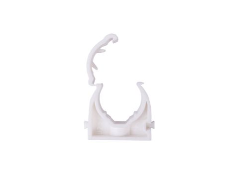 Uchwyt zamknięty do rur 20mm biały UZE-20 /100szt./