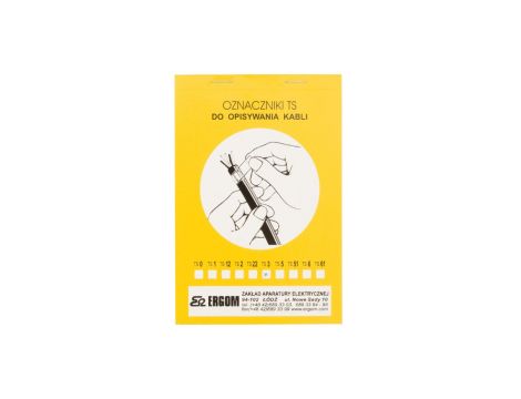 Oznacznik do opisywania ręcznego TS 3 biały E04ZP-02010100400 /100szt./