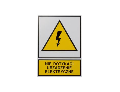 Tabliczka /znak ostrzegawczy/ TZO 148X210P /N.D.U.E./ E04TZ-01012140100 /10szt./