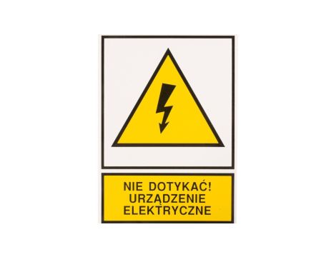 Tabliczka /znak ostrzegawczy/ TZO 148X210S /N.D.U.E./ E04TZ-01011140100 /10szt./