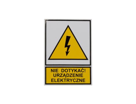 Tabliczka /znak ostrzegawczy/ TZO 52X74S /N.D.U.E./ E04TZ-01011110100 /10szt./